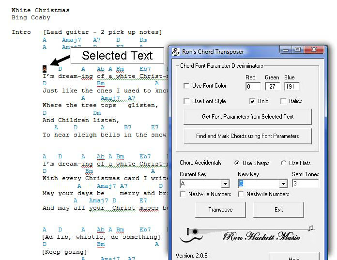 Transpose Chords Chart Guitar