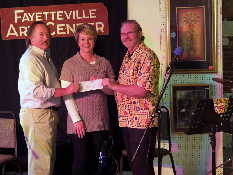 Presentation of Songwriters and Musicians Benefit check to Hands of Mercy